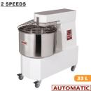 DH33/T2V (25) Teigknetmaschine 33 Liter, 2 Geschwindigkeiten - Automatisch, digital, auf Rädern